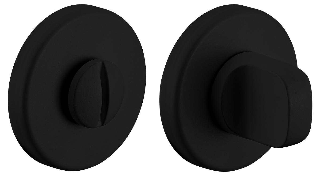Завертка сантехническая LUX-WC-R5 NERO-ST, цвет - черный soft-touch фото купить Самара