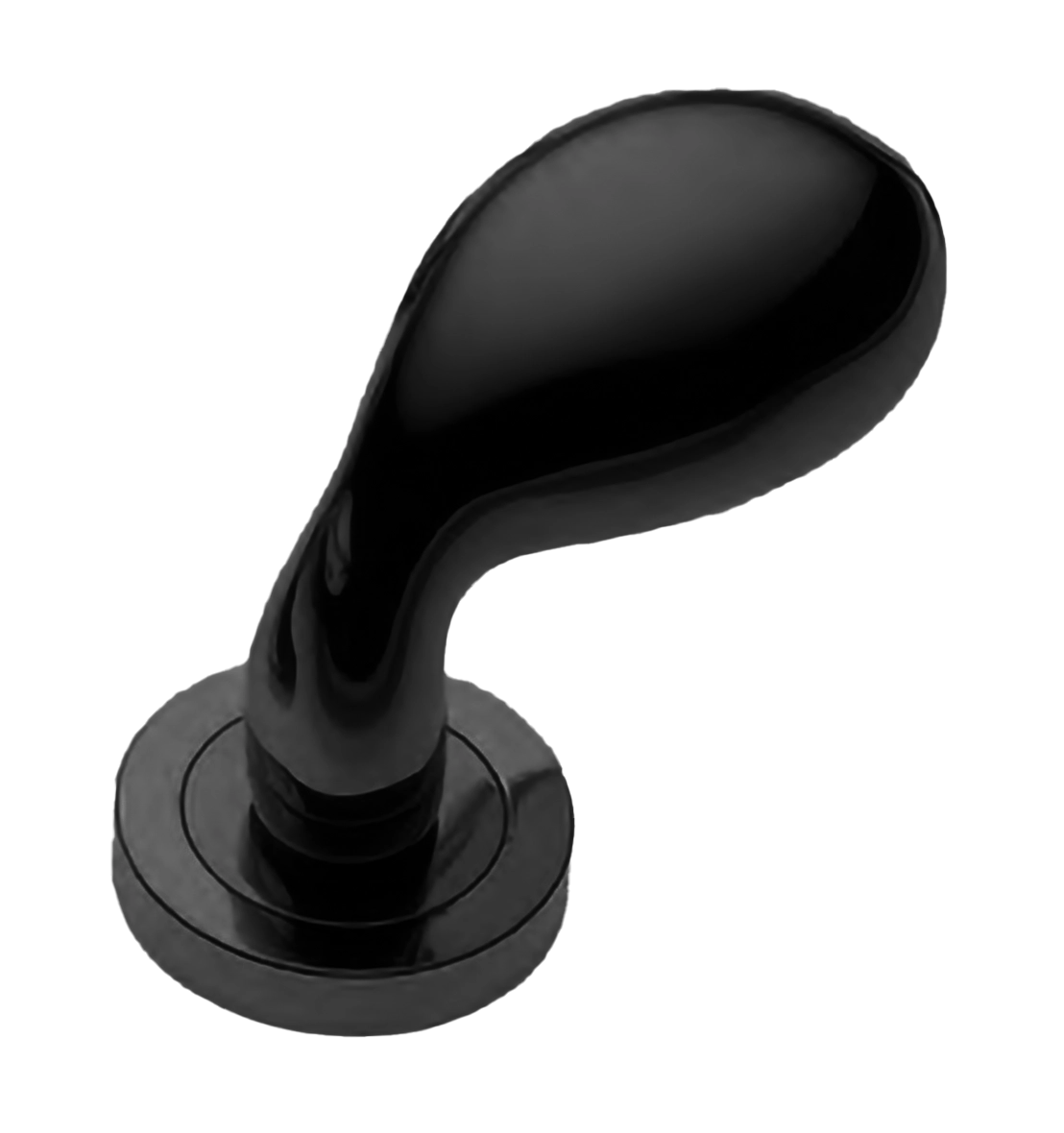 Ручка дверная AIR-2 R2 NERO раздельная на круглой розетке, цвет - черный фото 1 Ручка дверная AIR-2 R2 NERO раздельная на круглой розетке, цвет - черный фото купить Самара