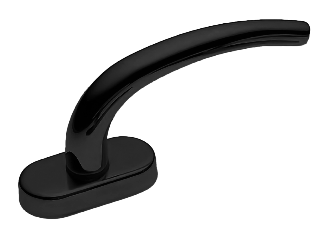 Ручка оконная LILLA W1 NERO, цвет - черный фото 1 Ручка оконная LILLA W1 NERO, цвет - черный фото купить Самара