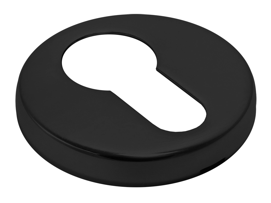 Накладка на ключевой цилиндр LUX-KH-R3-E NERO на круглой розетке, цвет - черный фото купить в Самаре