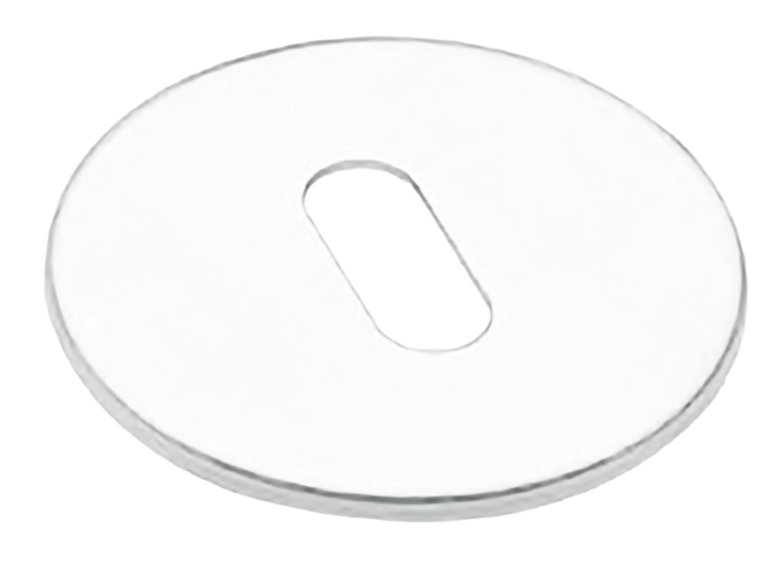 Накладка на ключевой цилиндр LUX-FK-R1 BIA на круглой розетке под ключ буратино для ручек VOSTOK и SOYUZ-APOLLO, цвет - белый фото купить Самара