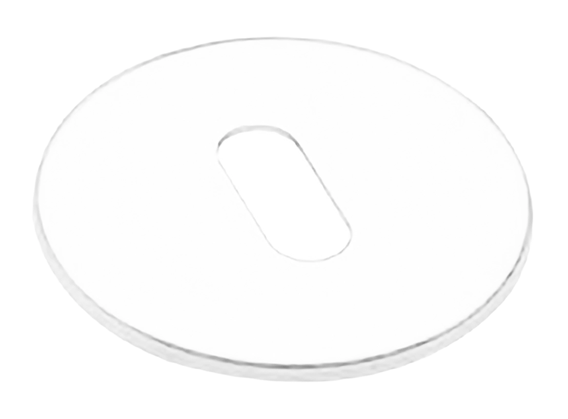 Накладка на ключевой цилиндр LUX-FK-R5 BIA на круглой розетке под ключ буратино, цвет - белый фото купить Самара