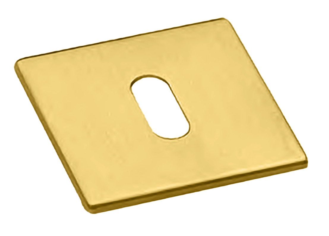 Накладка на ключевой цилиндр LUX-FK-S5 OTL на квадратной розетке под ключ буратино, цвет - золото фото купить Самара