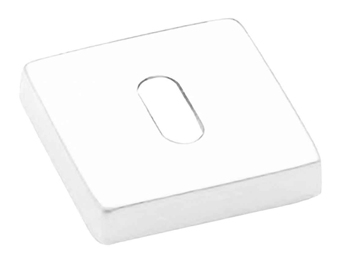 Накладка на ключевой цилиндр LUX-FK-S4 BIA на квадратной розетке под ключ буратино, цвет - белый фото купить Самара
