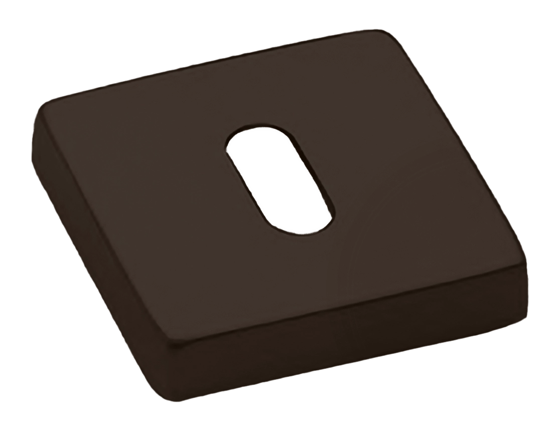 Накладка на ключевой цилиндр LUX-FK-S4 ANT на квадратной розетке под ключ буратино, цвет - антрацит фото купить Самара