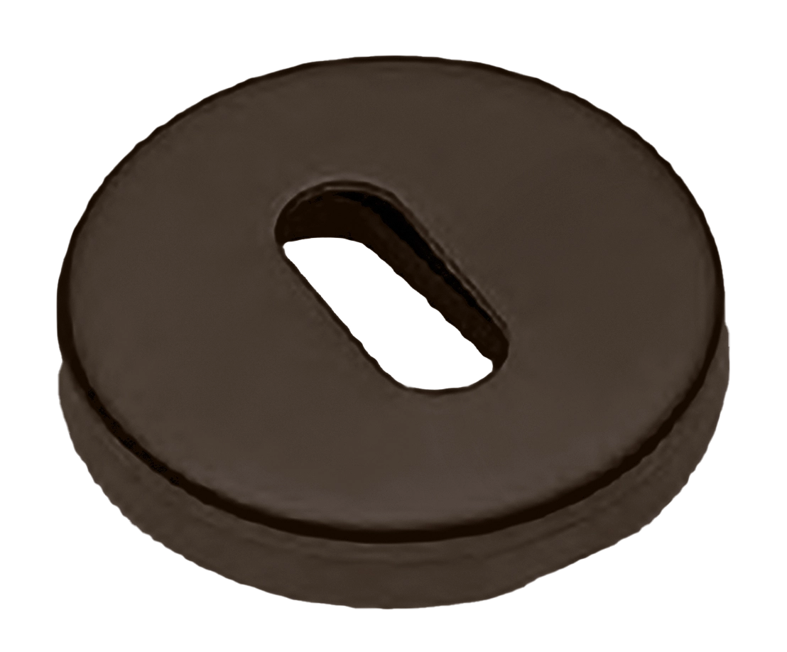 Накладка на ключевой цилиндр LUX-FK-R3-E ANT на круглой розетке под ключ буратино, цвет - антрацит фото купить Самара