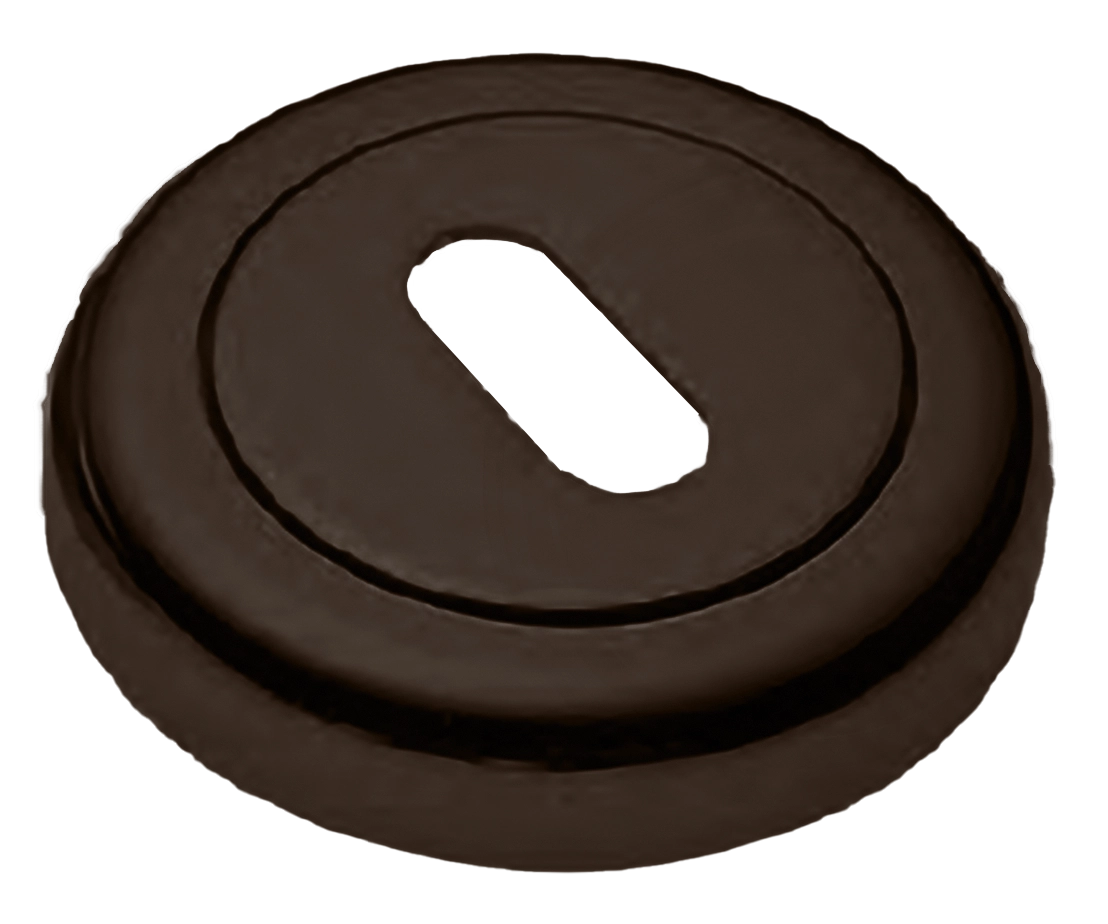 Накладка на ключевой цилиндр LUX-FK-R4 ANT на круглой розетке под ключ буратино, цвет - антрацит фото купить Самара