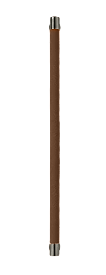 Ручка-скоба HIDE LEATHER PH/B ANT/TESTA DI MORO, цвет - антрацит/темно-коричневый фото купить Самара