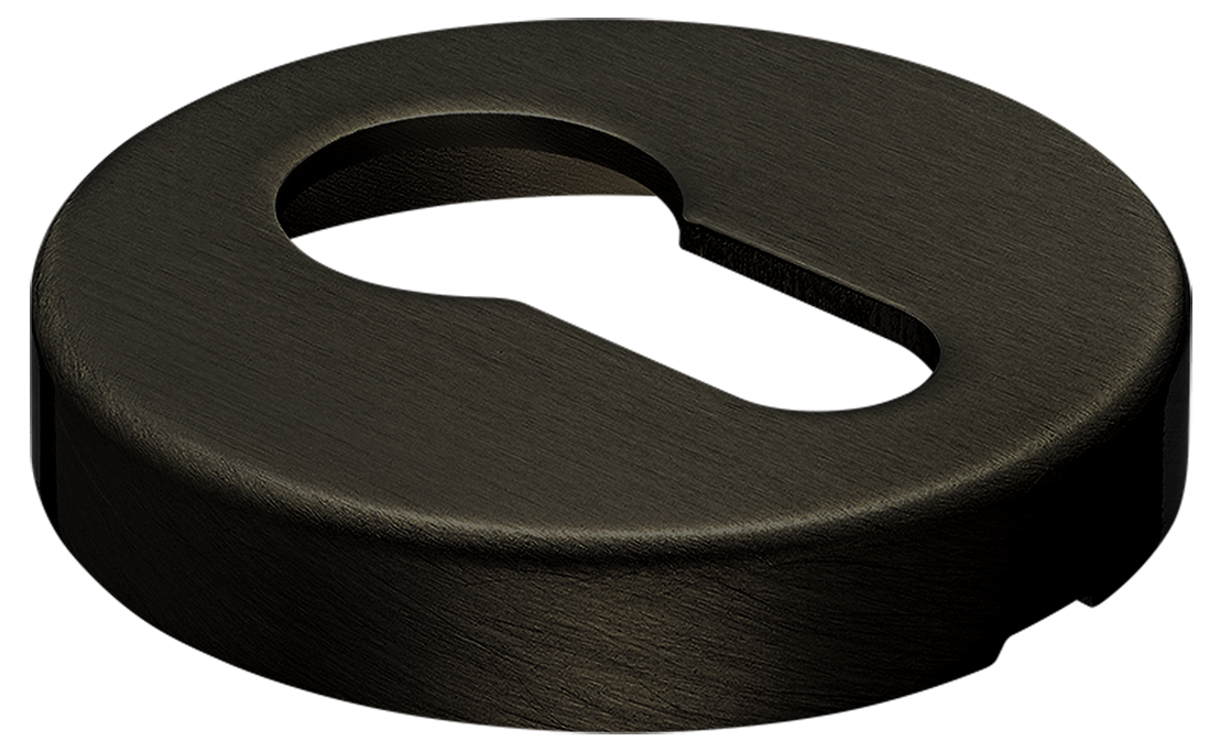 Накладка на ключевой цилиндр LUX-KH-R6 ANT на круглой розетке, цвет - антрацит фото купить в Самаре