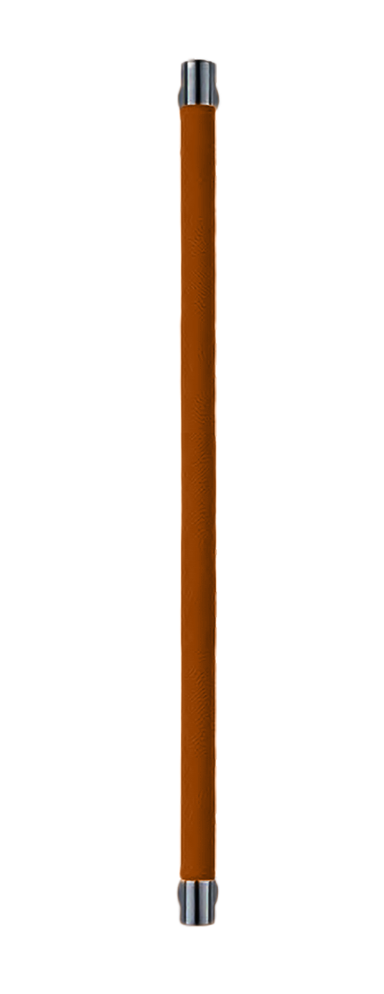 Ручка-скоба HIDE LEATHER PH/A NERO/CUOIO, цвет - черный/светло-коричневый фото купить Самара