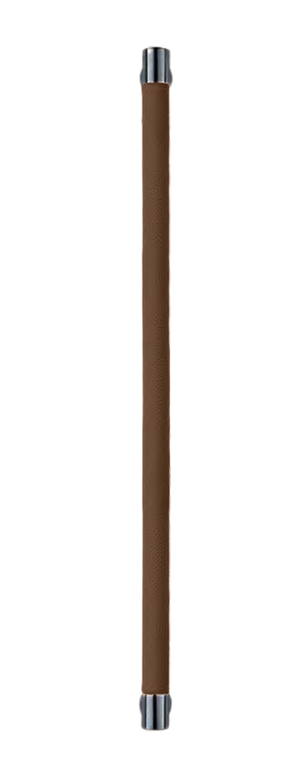 Ручка-скоба HIDE LEATHER PH/B NERO/TESTA DI MORO, цвет - черный/темно-коричневый фото купить Самара