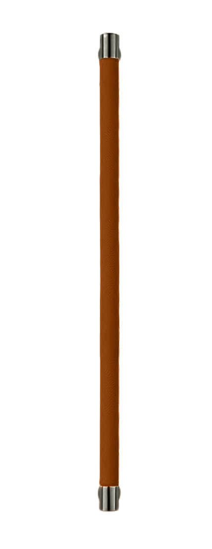 Ручка-скоба HIDE LEATHER PH/B ANT/CUOIO, цвет - антрацит/светло-коричневый фото купить Самара