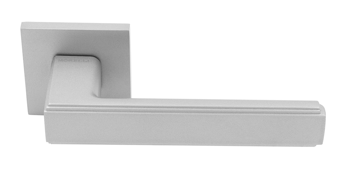 Ручка дверная MH-64-S6 ASC STEPS на квадратной розетке 6 мм, цвет анодированный матовый хром фото купить Самара