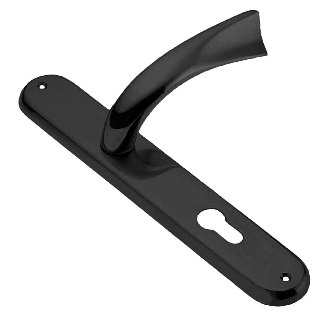 Ручка дверная на планке TENDER PL NIN, цвет черный никель, латунь фото купить в Самаре