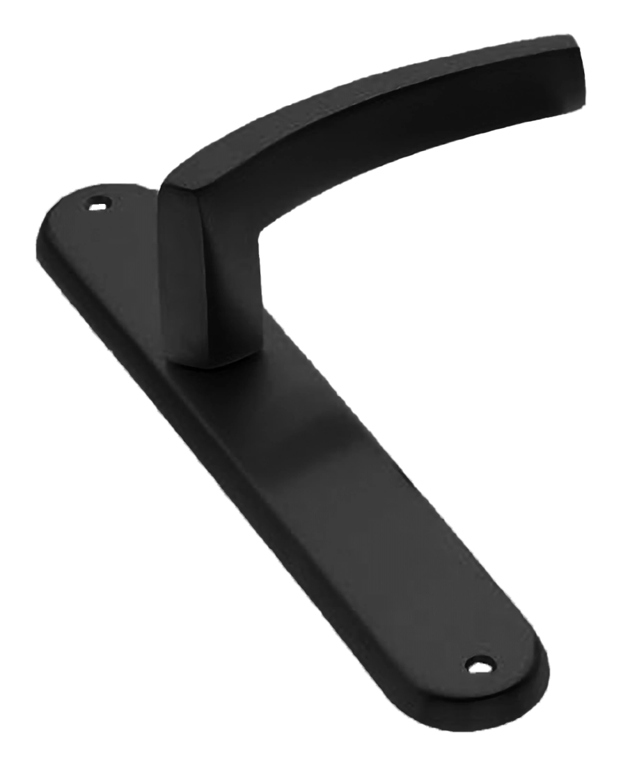 Ручка дверная на планке WIND PL NERO, цвет черный, латунь фото купить в Самаре