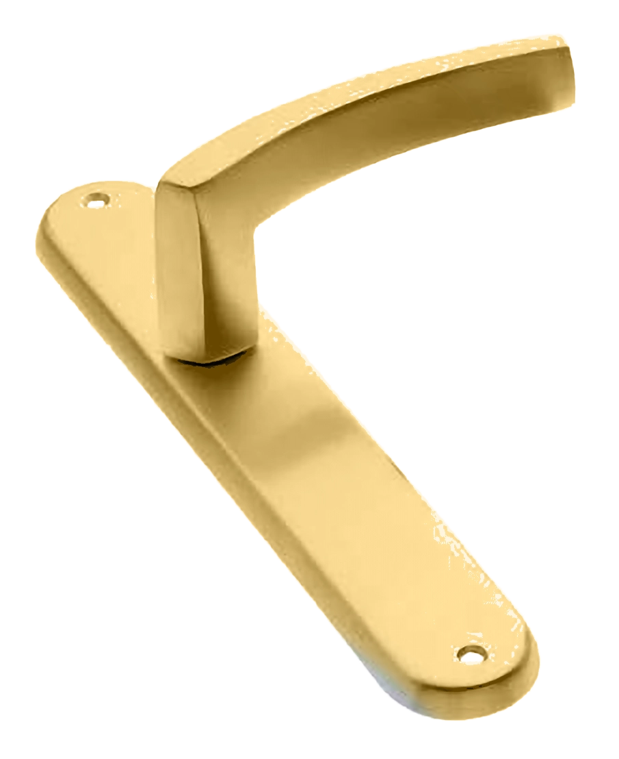 Ручка дверная на планке WIND PL OSA, цвет матовое золото, латунь фото купить в Самаре