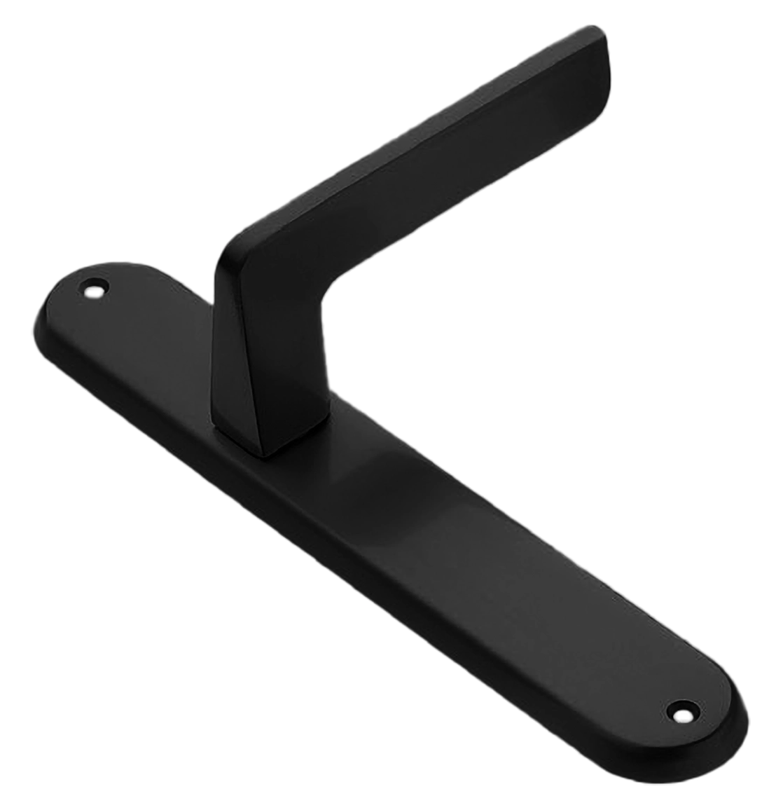 Ручка дверная на планке ROCK PL NERO, цвет черный, латунь фото купить в Самаре