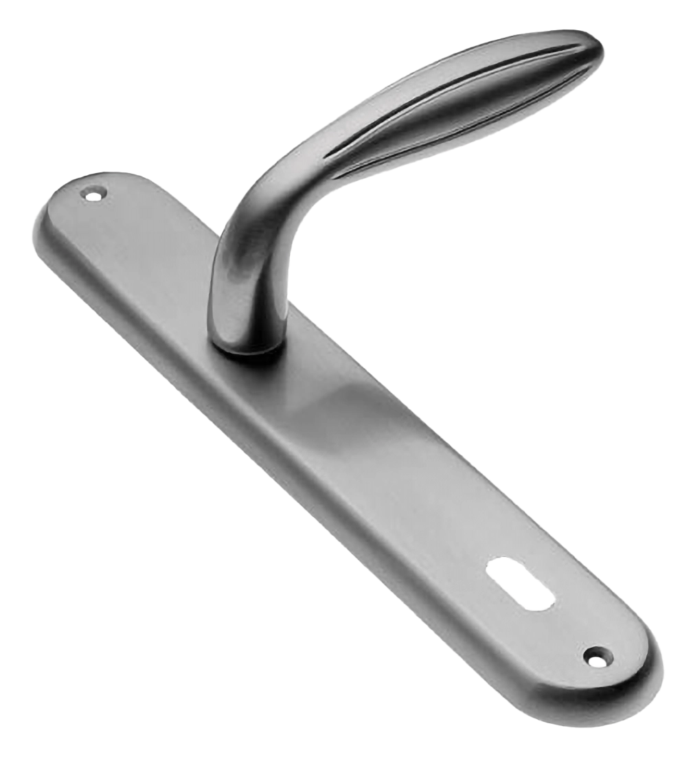 Ручка дверная на планке BUD PL CSA, цвет матовый хром, латунь фото купить в Самаре