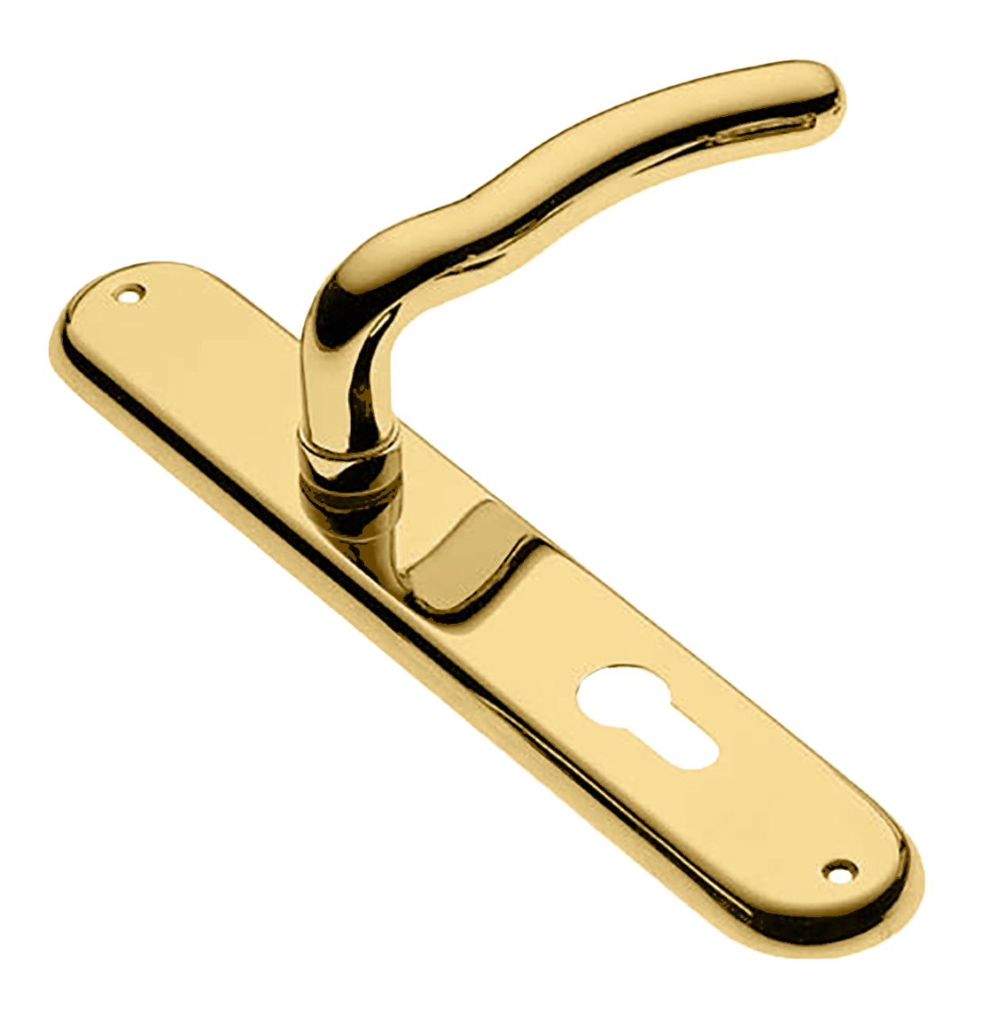 Ручка дверная на планке SNAKE PL OTL, цвет золото, латунь фото купить в Самаре