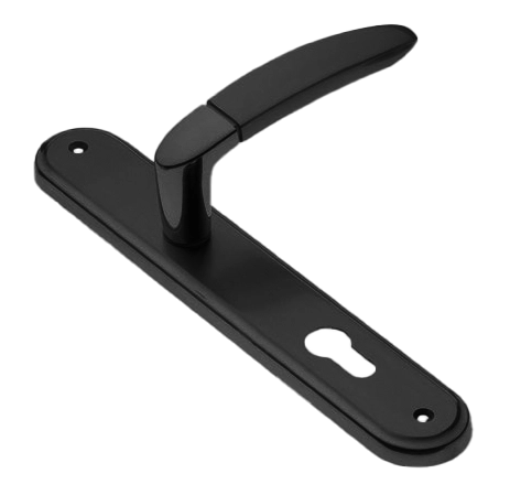 Ручка дверная на планке SAIL PL NERO, цвет черный, латунь фото купить в Самаре