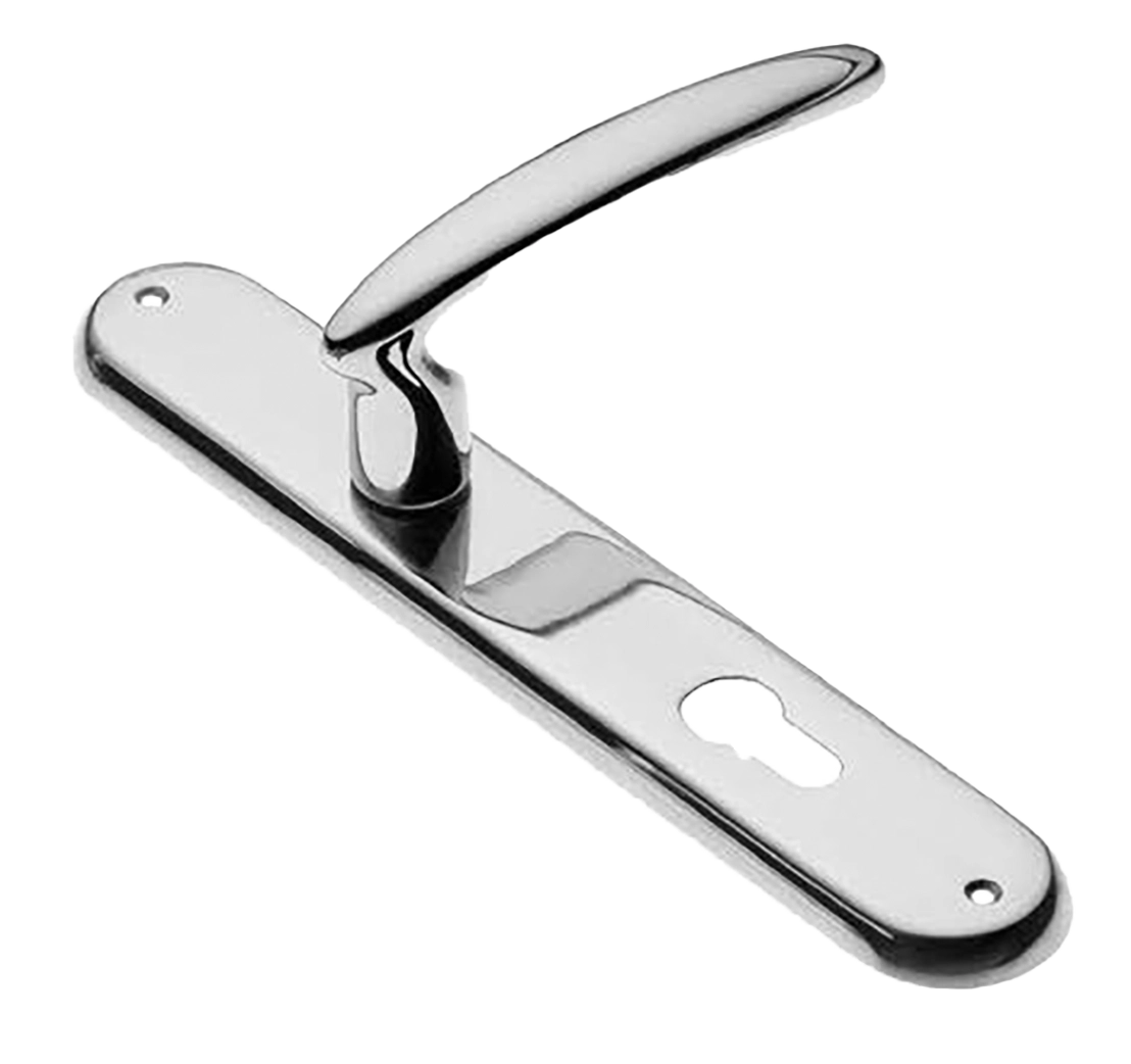 Ручка дверная на планке FLAMINGO PL CRO, цвет хром, латунь фото купить в Самаре