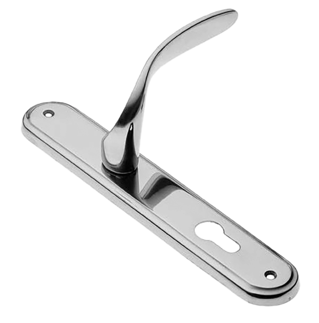 Ручка дверная на планке COBRA PL CRO, цвет хром, латунь фото купить в Самаре