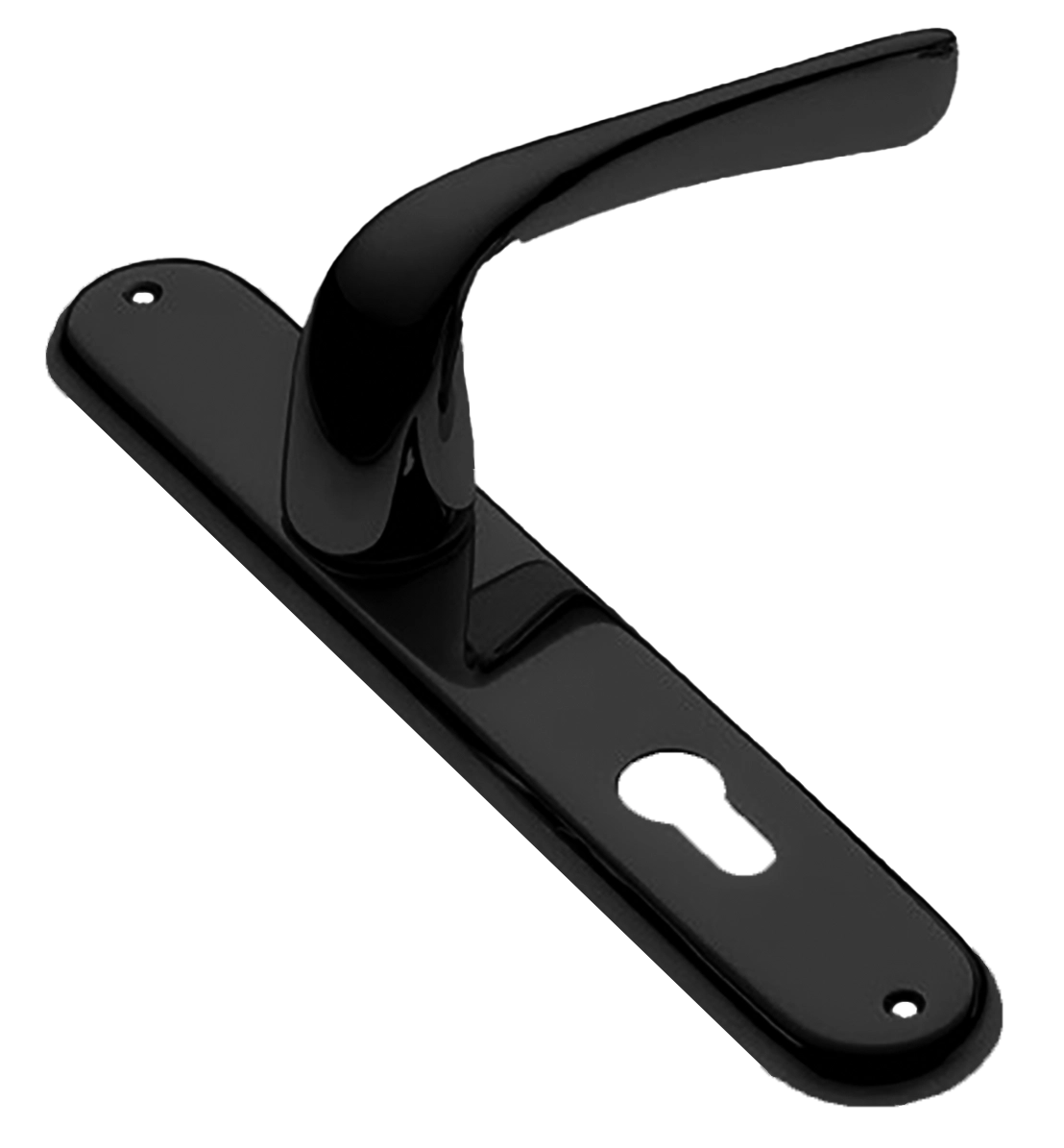 Ручка дверная на планке LE MANS PL NERO, цвет черный, латунь фото купить в Самаре