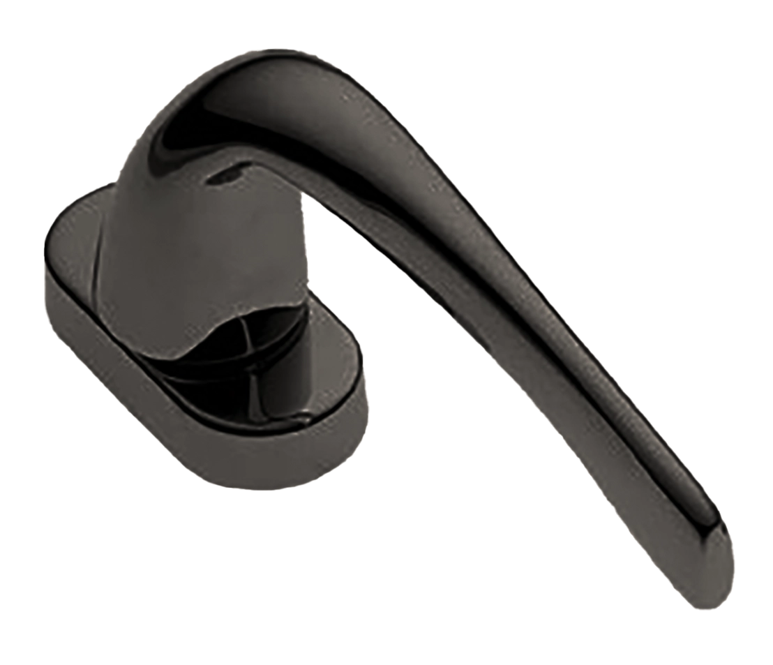 Ручка оконная LE MANS W1 NIN на прямоугольной розетке с 4-х позицион. механизмом, цвет черный никель, латунь фото купить в Самаре