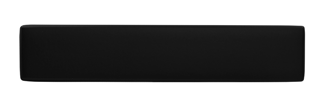 Ручка дверная SHUTTLE NERO-ST цвет черный soft-touch, ЦАМ фото купить в Самаре