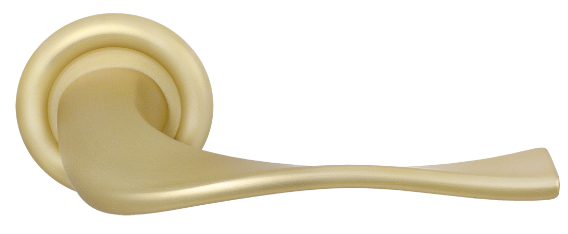 Ручка дверная SKYSCRAPER R7 AH на круглой розетке, цвет Осенний мёд/Autumn Honey фото купить Самара