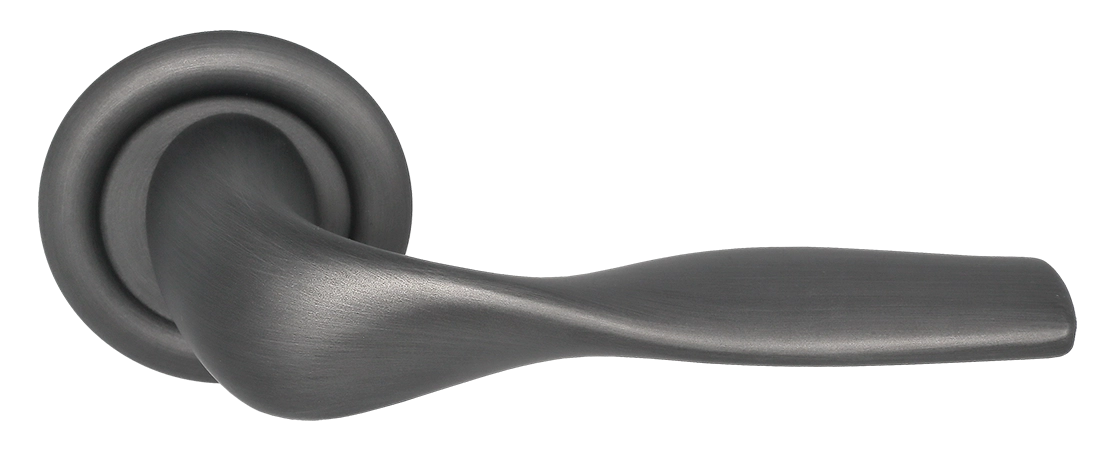 Ручка дверная LVB R7 SST на круглой розетке, цвет Летняя гроза/Summer Storm фото купить Самара