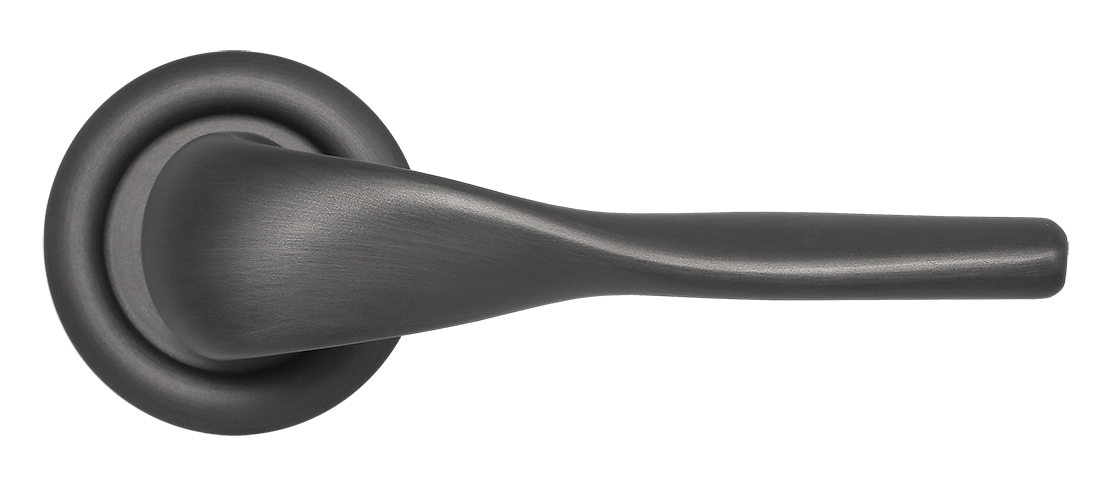 Ручка дверная LVB R7 SST на круглой розетке, цвет Летняя гроза/Summer Storm фото купить в Самаре