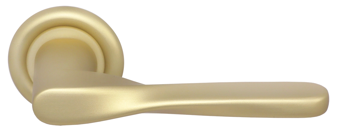 Ручка дверная THE OLYMPICS R7 AH на круглой розетке, цвет Осенний мёд/Autumn Honey фото купить Самара