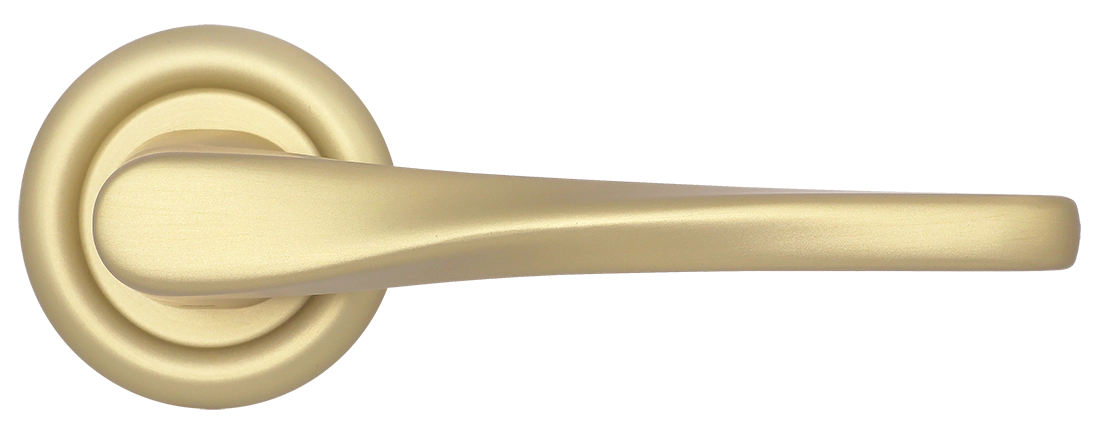 Ручка дверная THE OLYMPICS R7 AH на круглой розетке, цвет Осенний мёд/Autumn Honey фото купить в Самаре