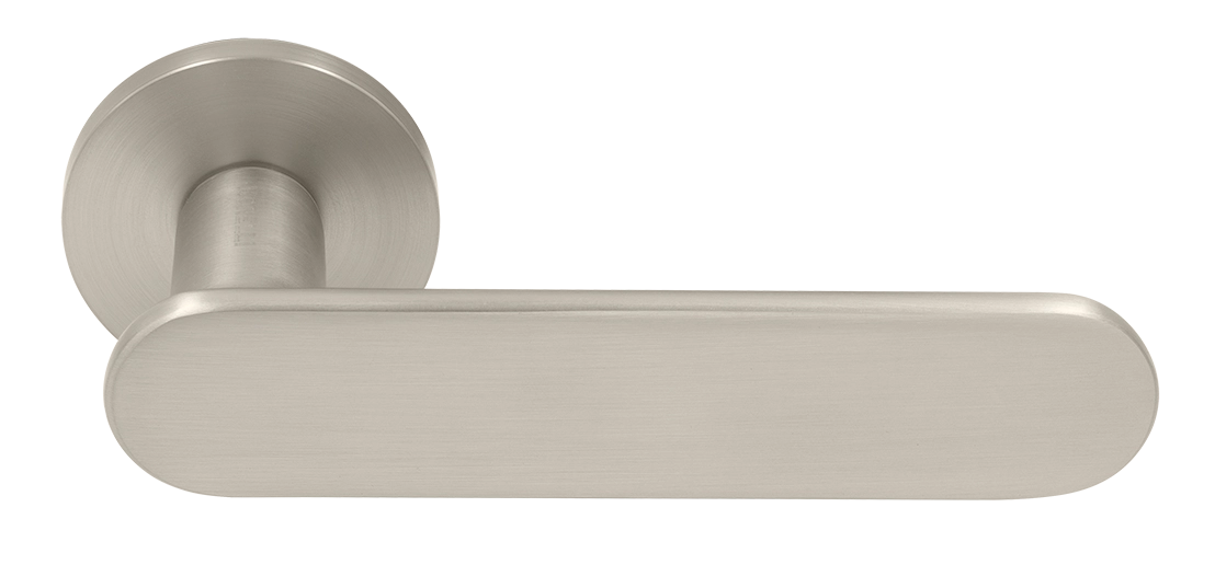 Ручка дверная MH-65-R6 SEMPIONE MSN на круглой розетке