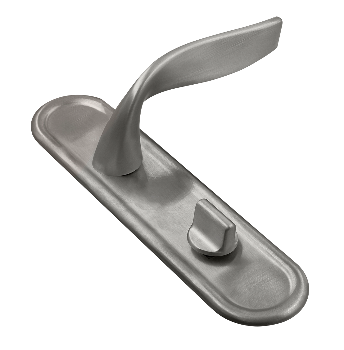 Ручка дверная SKYSCRAPER PLR WC WF на планке под сантехническую завертку, цвет Зимняя стужа/Winter Frost фото купить Самара