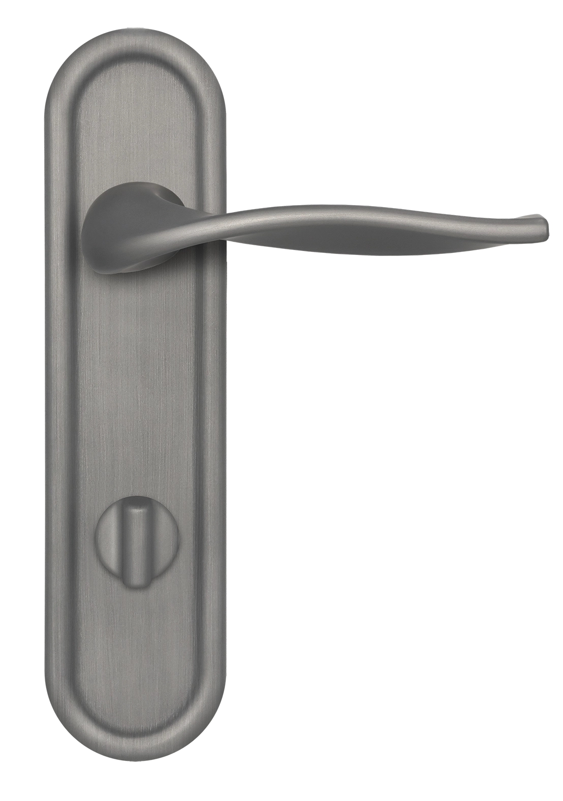 Ручка дверная SKYSCRAPER PLR WC WF на планке под сантехническую завертку, цвет Зимняя стужа/Winter Frost фото купить в Самаре