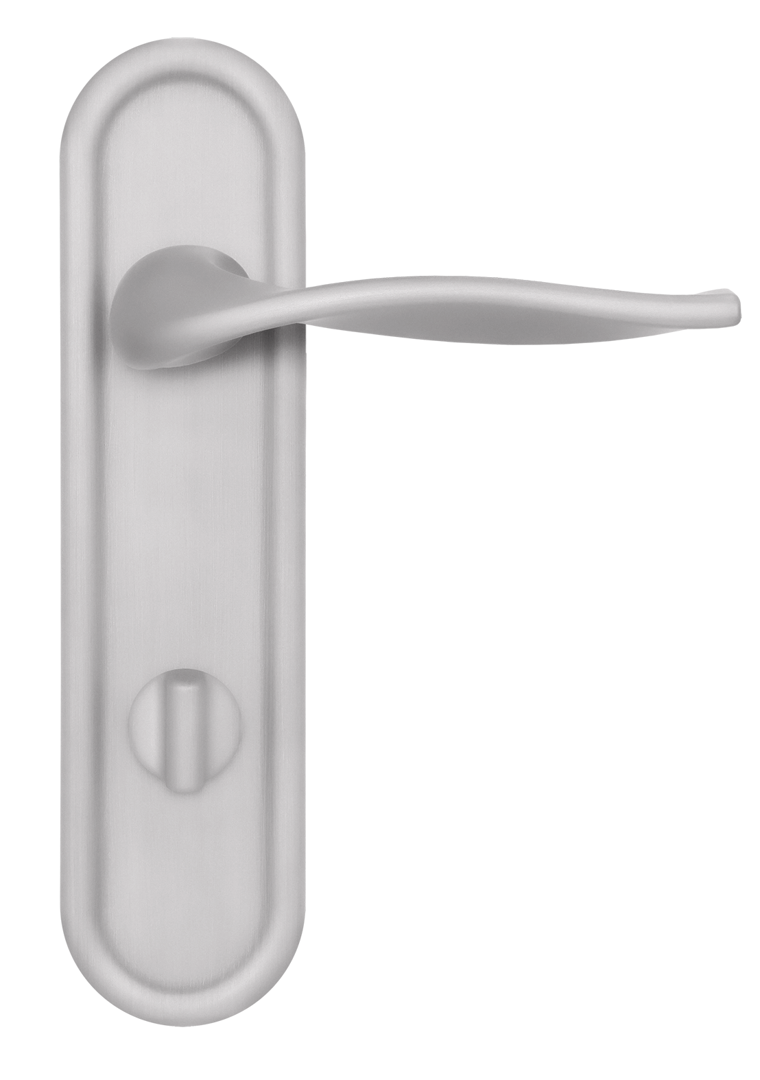 Ручка дверная SKYSCRAPER PLR WC SSW на планке под сантехническую завертку, цвет Стокгольмский снегопад/Stockholm Snowfall фото купить в Самаре
