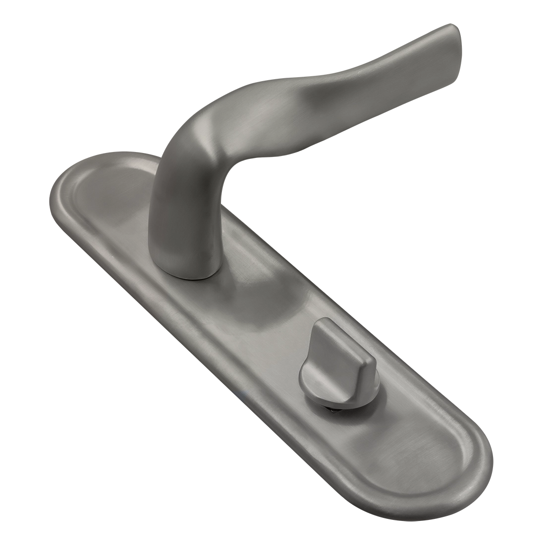 Ручка дверная LVB PLR WC WF на планке под сантехническую завертку, цвет Зимняя стужа/Winter Frost фото купить Самара