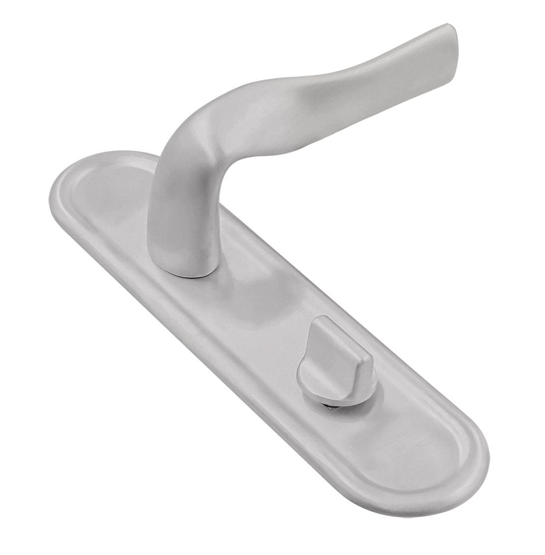 Ручка дверная LVB PLR WC SSW на планке под сантехническую завертку, цвет Стокгольмский снегопад/Stockholm Snowfall фото купить Самара