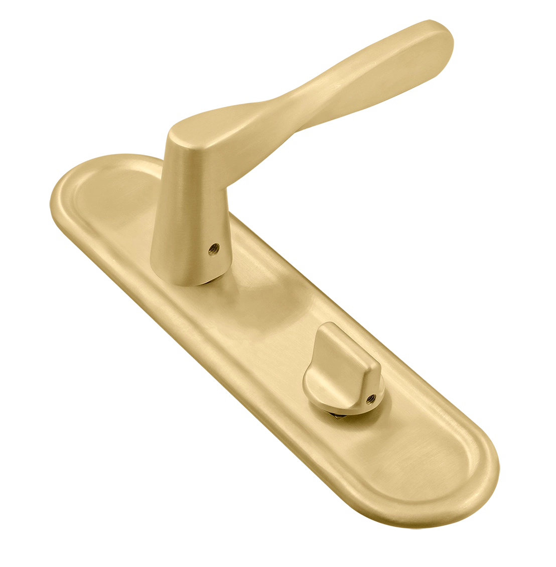 Ручка дверная THE OLYMPICS PLR WC AH на планке под сантехническую завертку, цвет Осенний мёд/Autumn Honey фото купить Самара