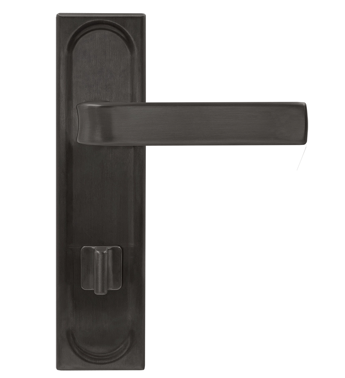 Ручка дверная THE BUS STATION PLS WC SST на планке под сантехническую завертку, цвет Летняя гроза/Summer Storm фото купить в Самаре