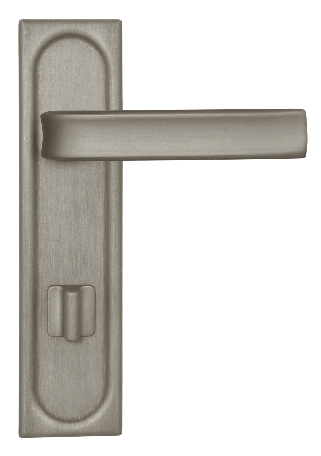 Ручка дверная THE BUS STATION PLS WC SMI на планке под сантехническую завертку, цвет Весенняя дымка/Spring Mist фото купить в Самаре