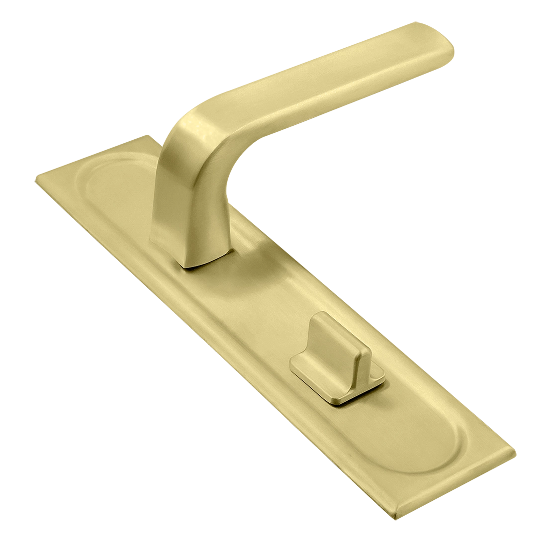 Ручка дверная THE BUS STATION PLS WC AH на планке под сантехническую завертку, цвет Осенний мёд/Autumn Honey фото купить Самара