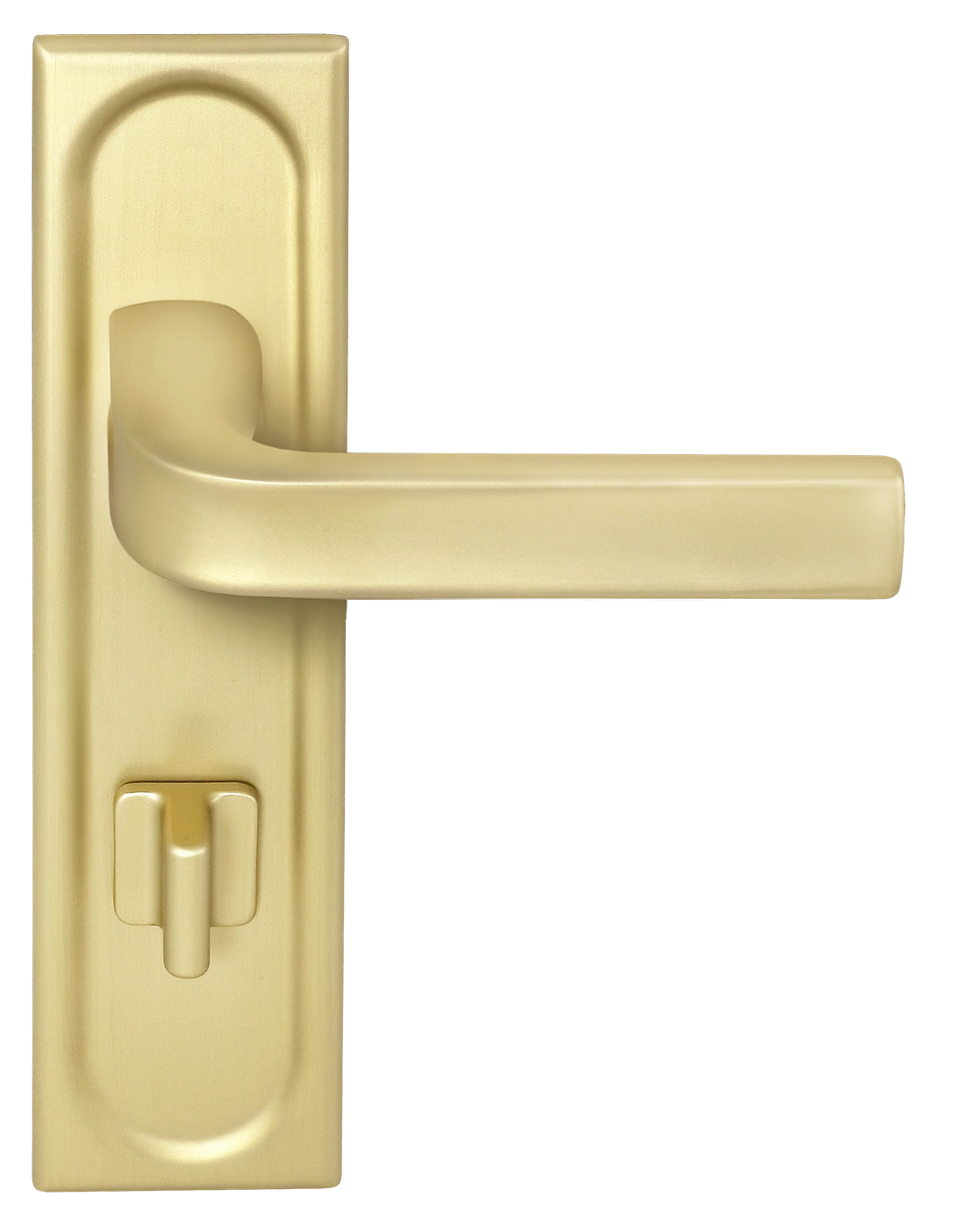 Ручка дверная THE BUS STATION PLS WC AH на планке под сантехническую завертку, цвет Осенний мёд/Autumn Honey фото фурнитура Самара