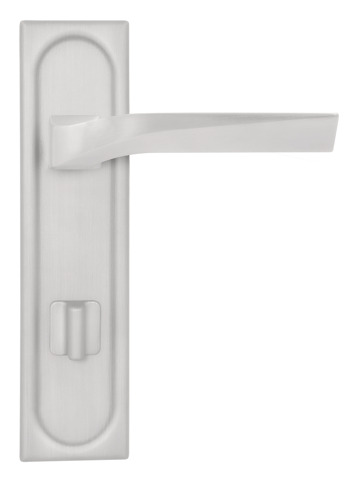 Ручка дверная WD CONCERT HALL PLS WC SSW на планке под сантехническую завертку, цвет Стокгольмский снегопад/Stockholm Snowfall фото купить в Самаре