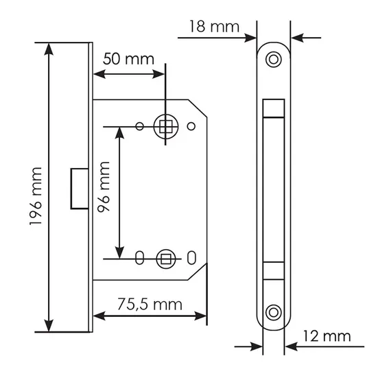 Комплект дверных ручек MH-46 SC/W-S55 + завертка сантехническая MH-WC-S55 SC/CP + защёлка бесшумная 1895P SC + петли врезные универсальные MSN 100X70X2.5-4BB SC (2шт), цвет хром фото morelli Самара