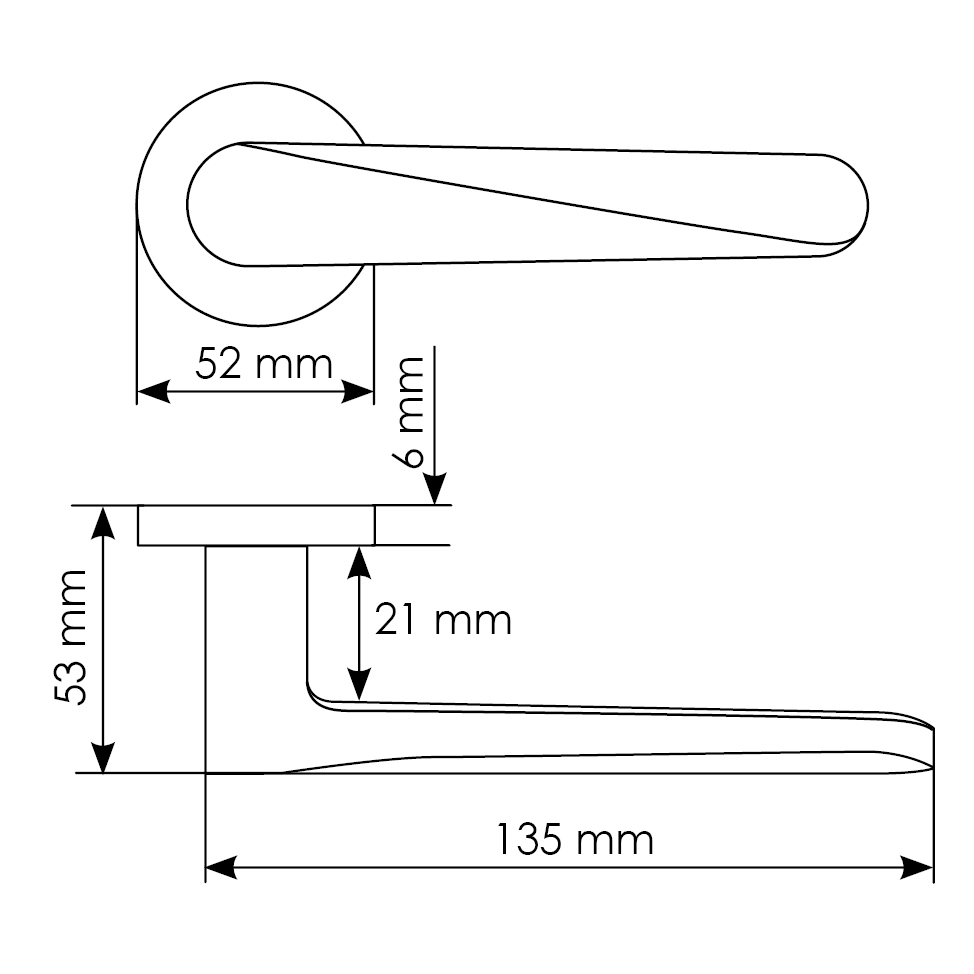 Комплект дверных ручек MH-58-R6 BL с заверткой MH-WC-R6 BL + магнитный замок M1895 BL, цвет черный фотомореллиСамара