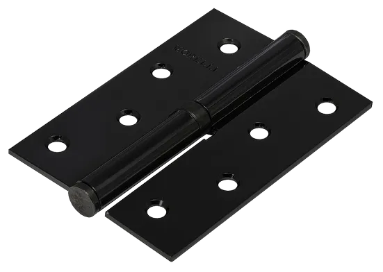 Петля карточная разъемная MSND 100X70X2.5 BL L с подшипником стальная левая, врезная цвет черный фото купить Самара