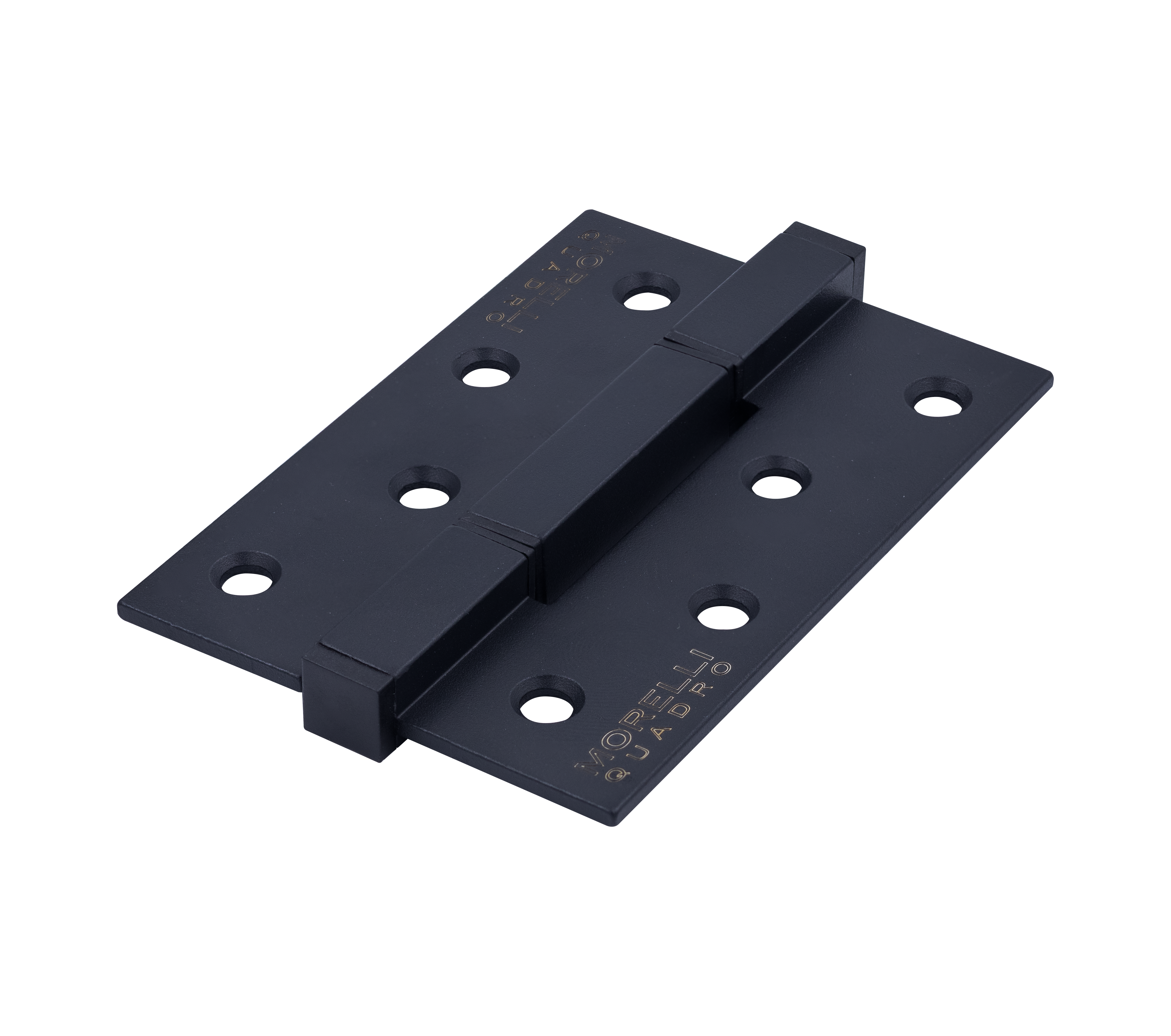Петля алюминиевая QUADRO-2 BL без врезки на квадратной оси, цвет черный фото купить Самара